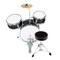 Ashthorpe 3-Piece Complete Kids Drum Set - Beginner Kit with 14" Bass, Adjustable Throne, Cymbal, Pedal & Drumsticks